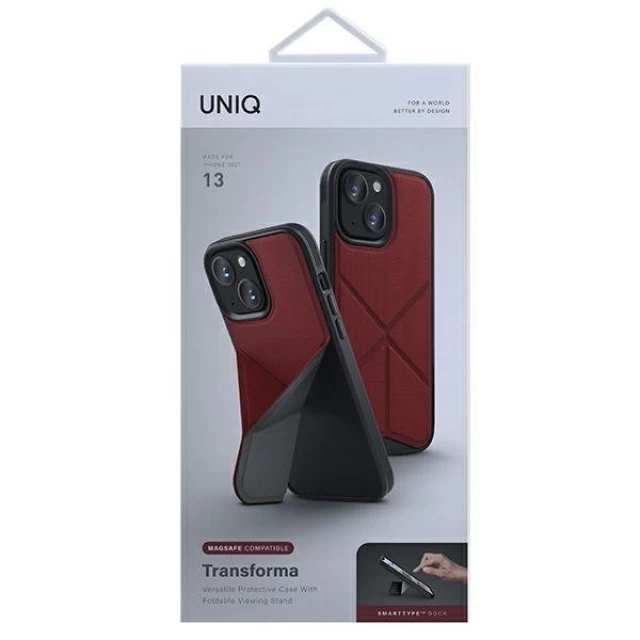 Чохол Uniq Transforma для iPhone 13 Coral Red with MagSafe (UNIQ-IP6.1HYB(2021)-TRSFMRED)