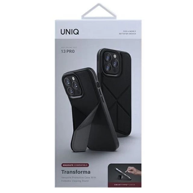 Чохол Uniq Transforma для iPhone 13 | 13 Pro Black with MagSafe (UNIQ-IP6.1PHYB(2021)-TRSFMBLK)