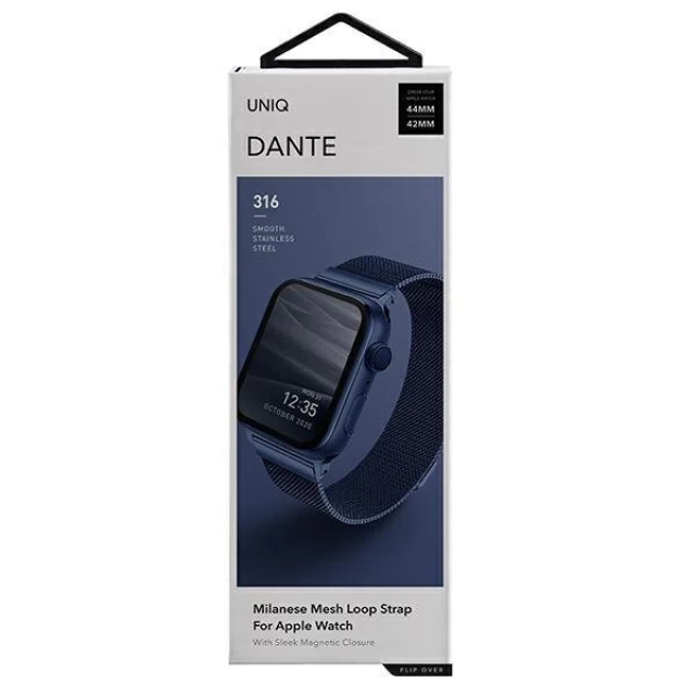 Ремешок Uniq Dante для Apple Watch 49 | 45 | 44 | 42 mm Cobalt Blue (UNIQ-45MM-DANCBLU)