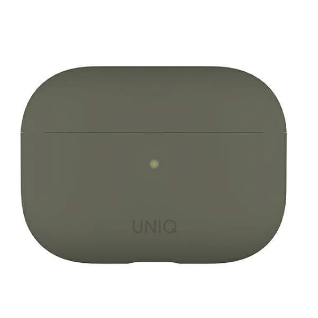 Чохол Uniq Lino Silicone для AirPods Pro Grey Moss (UNIQ-AIRPODSPRO-LINOMOSS)